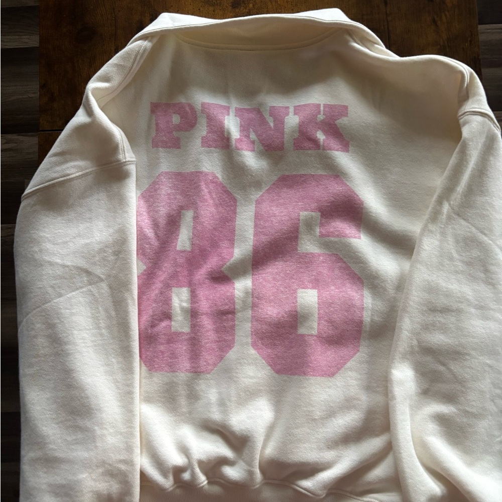 VS PINK Womens Half zip Sweatshirt